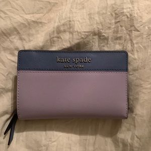 Dark purple and light purple wallet.